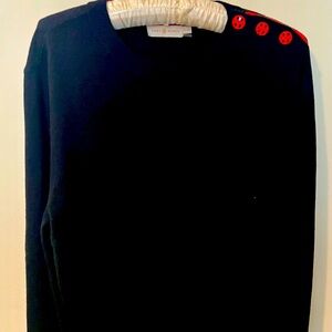 Tory Burch Navy Merino Sweater XL